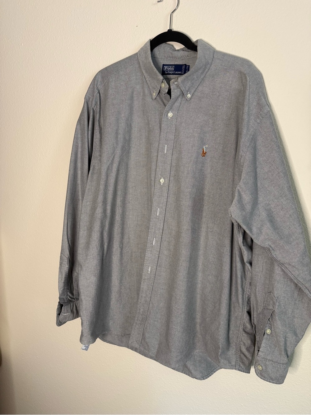 Polo by Ralph Lauren Light Gray Button-Down Long Sleeve Shirt